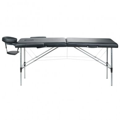 Profesionalus sulankstomas masažo stalas BS-723, juodos spalvos 2