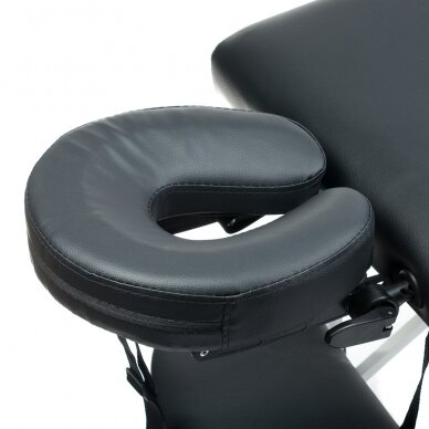 Profesionalus sulankstomas masažo stalas BS-723, juodos spalvos 3