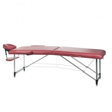 Профессиональный массажный стол складной BS-723, бордо цвета,