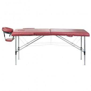 Профессиональный массажный стол складной BS-723, бордо цвета, 2