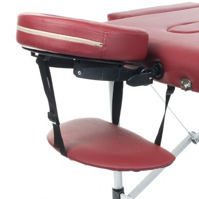 Профессиональный массажный стол складной BS-723, бордо цвета, 4
