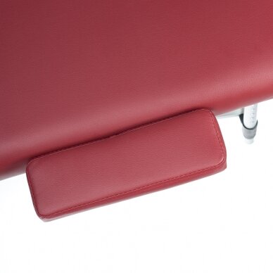 Профессиональный массажный стол складной BS-723, бордо цвета, 7