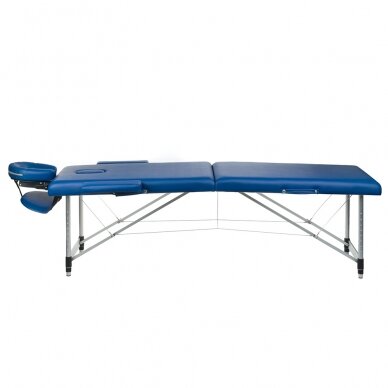 Profesionalus sulankstomas masažo stalas BS-723, mėlynos spalvos 1