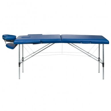 Profesionalus sulankstomas masažo stalas BS-723, mėlynos spalvos 2
