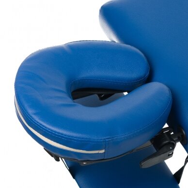 Profesionalus sulankstomas masažo stalas BS-723, mėlynos spalvos 3