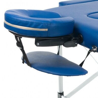 Profesionalus sulankstomas masažo stalas BS-723, mėlynos spalvos 4