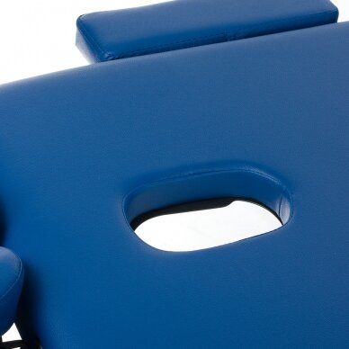 Profesionalus sulankstomas masažo stalas BS-723, mėlynos spalvos 6