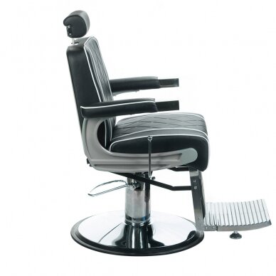Профессиональное барберское кресло для парикмахерских и салонов красоты ODYS BH-31825M, черного цвета 6