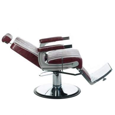 Profesionali barberio kėdė kirpykloms ir grožio salonams ODYS BH-31825M, vyšninės spalvos 7