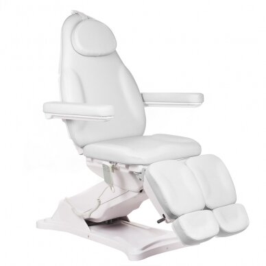 Professional electric podiatry chair for pedicure procedures MODENA PEDI BD-8294, 2 motors, white color