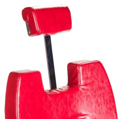 Профессиональное барберское кресло для парикмахерских и салонов красоты HEKTOR BH-3208, красного цвета 2