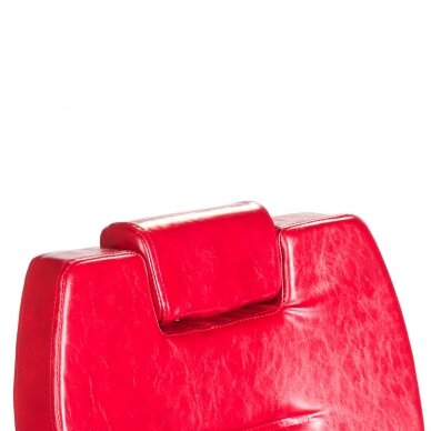 Профессиональное барберское кресло для парикмахерских и салонов красоты HEKTOR BH-3208, красного цвета 3