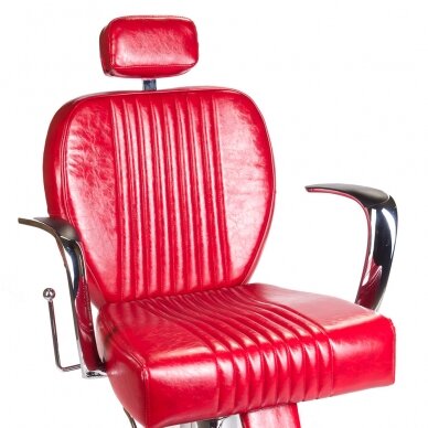 Профессиональное барберское кресло для парикмахерских и салонов красоты OLAF BH-3273, красного цвета 1
