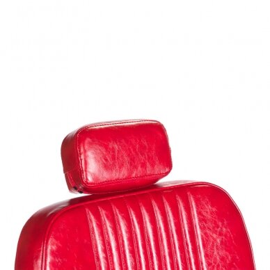 Профессиональное барберское кресло для парикмахерских и салонов красоты OLAF BH-3273, красного цвета 2