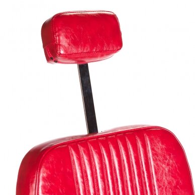 Профессиональное барберское кресло для парикмахерских и салонов красоты OLAF BH-3273, красного цвета 3