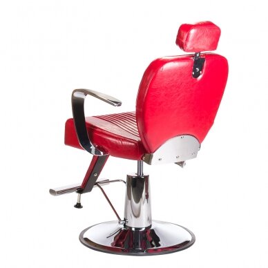 Профессиональное барберское кресло для парикмахерских и салонов красоты OLAF BH-3273, красного цвета 7