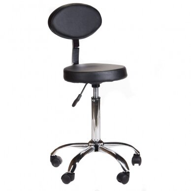 Профессиональный стул мастера для косметологов и салонов красоты BH-7289, черного цвета