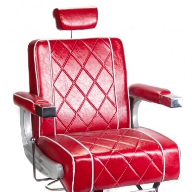 Profesionali barberio kėdė kirpykloms ir grožio salonams ODYS BH-31825M, raudona spalva 1