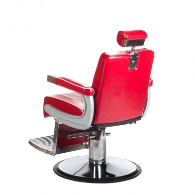 Profesionali barberio kėdė kirpykloms ir grožio salonams ODYS BH-31825M, raudona spalva 6