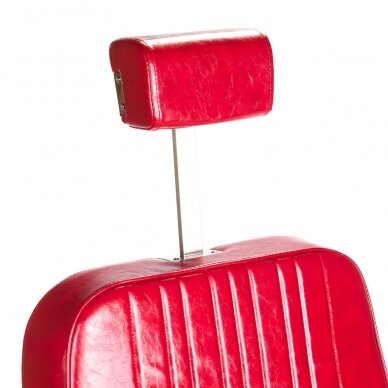 Profesionali barberio kėdė kirpykloms ir grožio salonams HOMER BH-31237, raudonos spalvos 2