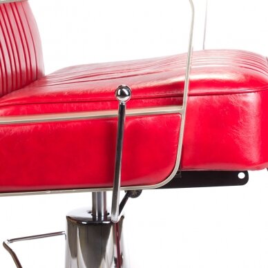Profesionali barberio kėdė kirpykloms ir grožio salonams HOMER BH-31237, raudonos spalvos 4