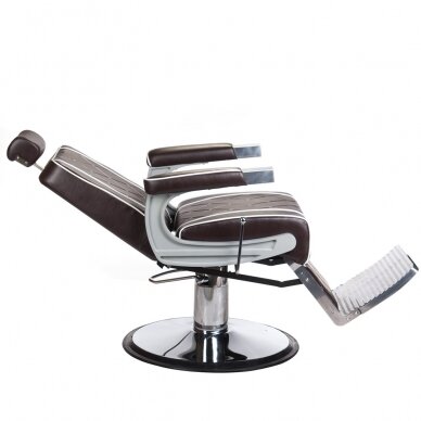 Professional barbers and beauty salons haircut chair ODYS BH-31825M, matte brown color 5