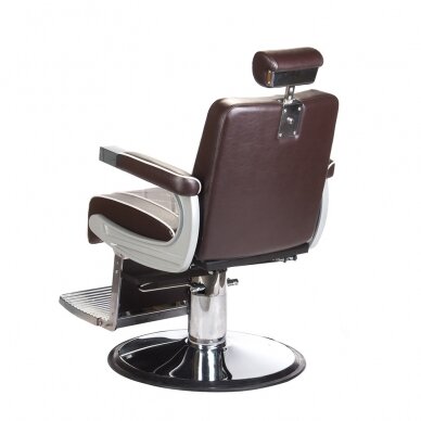 Profesionali barberio kėdė kirpykloms ir grožio salonams ODYS BH-31825M, rudos spalvos 6