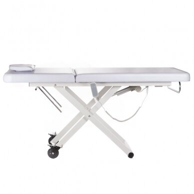 Профессиональный электрический массажный стол BY-1041, 1 мотор, белого цвета 5