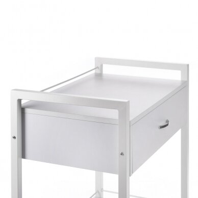 Professional cosmetic trolley BY-7017, white color 2