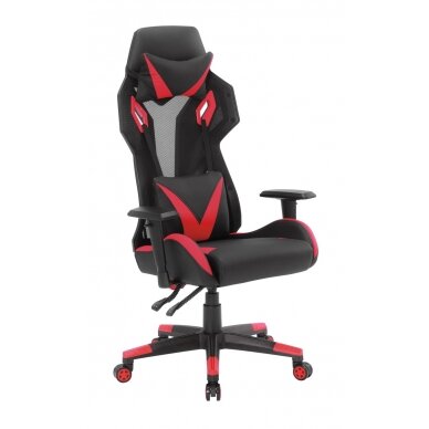 Офисное и компьютерное игровое кресло Racer CorpoComfort BX-2052, черно-красново цвета
