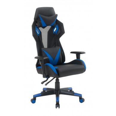 Office and computer gaming chair RACER CorpoComfort BX-5124, black - blue color 2