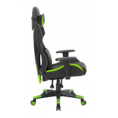 Office and computer gaming chair RACER CorpoComfort BX-5124, black - green 3