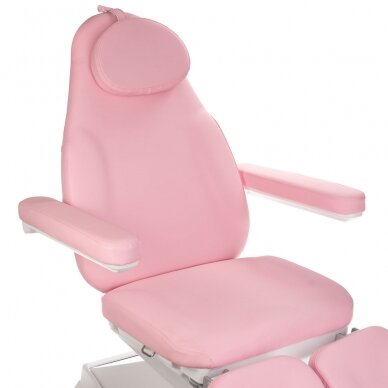 Professional electric podiatry chair for pedicure procedures MODENA PEDI BD-8294, 2 motors, pink color 2