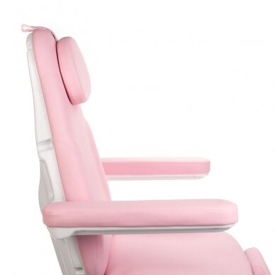 Professional electric podiatry chair for pedicure procedures MODENA PEDI BD-8294, 2 motors, pink color 6