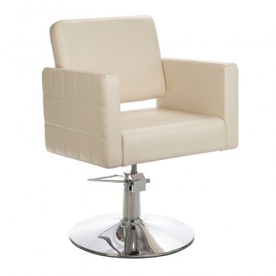 Профессиональный парикмахерский стул Ernesto BM-6302, кремового цвета