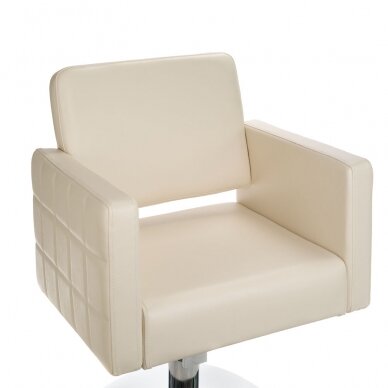 Профессиональный парикмахерский стул Ernesto BM-6302, кремового цвета 1
