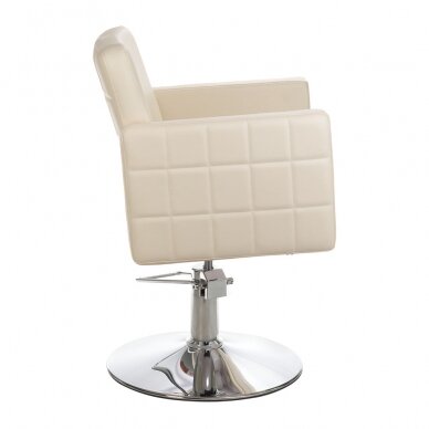 Профессиональный парикмахерский стул Ernesto BM-6302, кремового цвета 2
