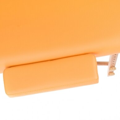 Profesionalus sulankstomas masažo stalas BS-523, oranžinės spalvos 7