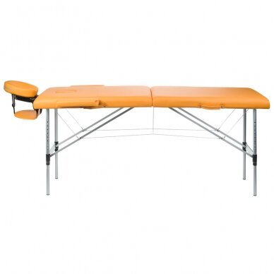 Profesionalus sulankstomas masažo stalas BS-723, oranžines spalvos 2