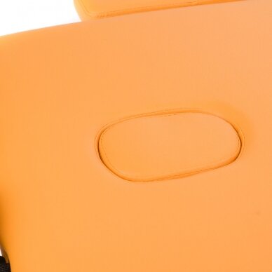 Profesionalus sulankstomas masažo stalas BS-723, oranžines spalvos 5