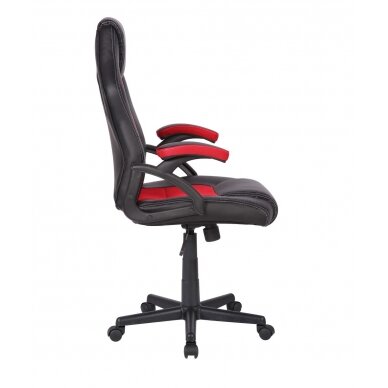 Офисное и компьютерное игровое кресло Racer CorpoComfort BX-2052, черный - kрасный цвета 2