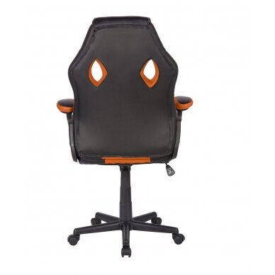 Офисное и компьютерное игровое кресло Racer CorpoComfort BX-2052, черный-апельсин цвета 3