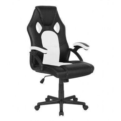 Офисное и компьютерное игровое кресло Racer CorpoComfort BX-2052, черно-белого цвета
