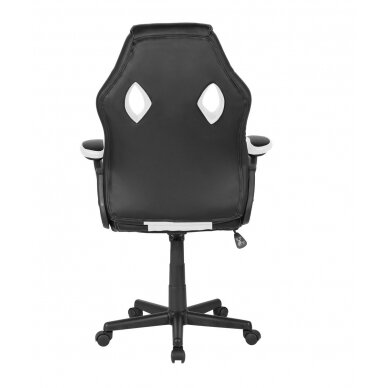 Office and computer gaming chair Racer CorpoComfort BX-2052, black - white color 3