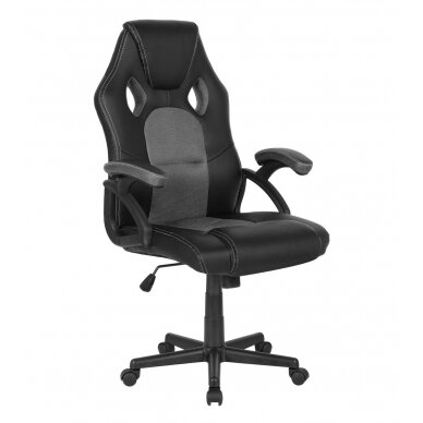 Office and computer gaming chair Racer CorpoComfort BX-2052, black-grey color