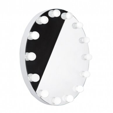 Зеркало для салонов красоты со светодиодной подсветкой LED HOLLYWOOD, 70 см. 1
