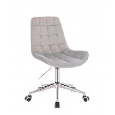 Beauty salons and beauticians stool  HR590K, gray velour