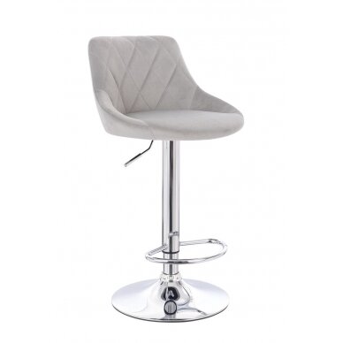 Профессиональное кресло для визажистов HR1054W, серый велюр