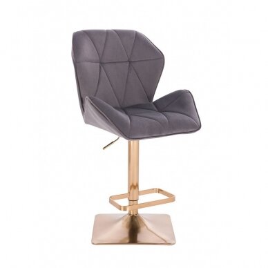 Chair for make-up specialists HR212W, graphite velour