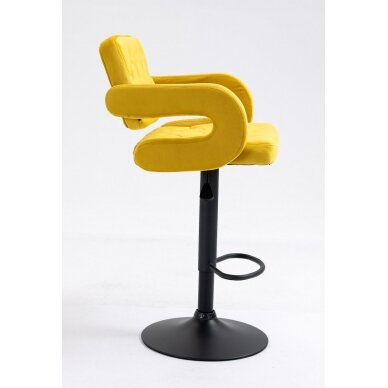 Professional make-up chair for beauty salons HR8403W, yellow velour 4